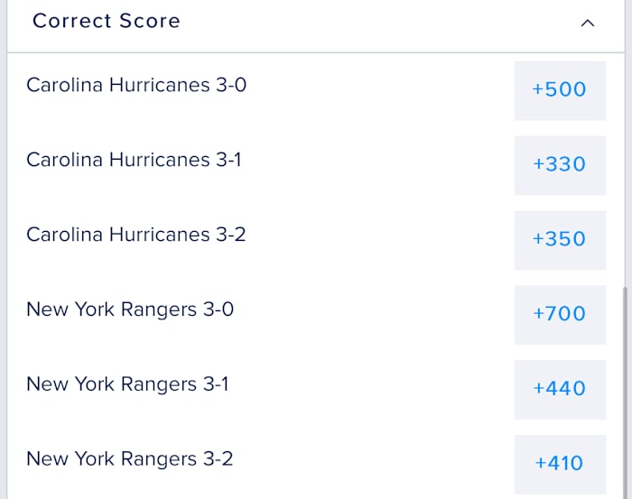 Odds via FanDuel Sportsbook